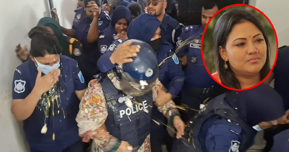 আদালত প্রাঙ্গণে মমতাজের ওপর ডিম নিক্ষেপ