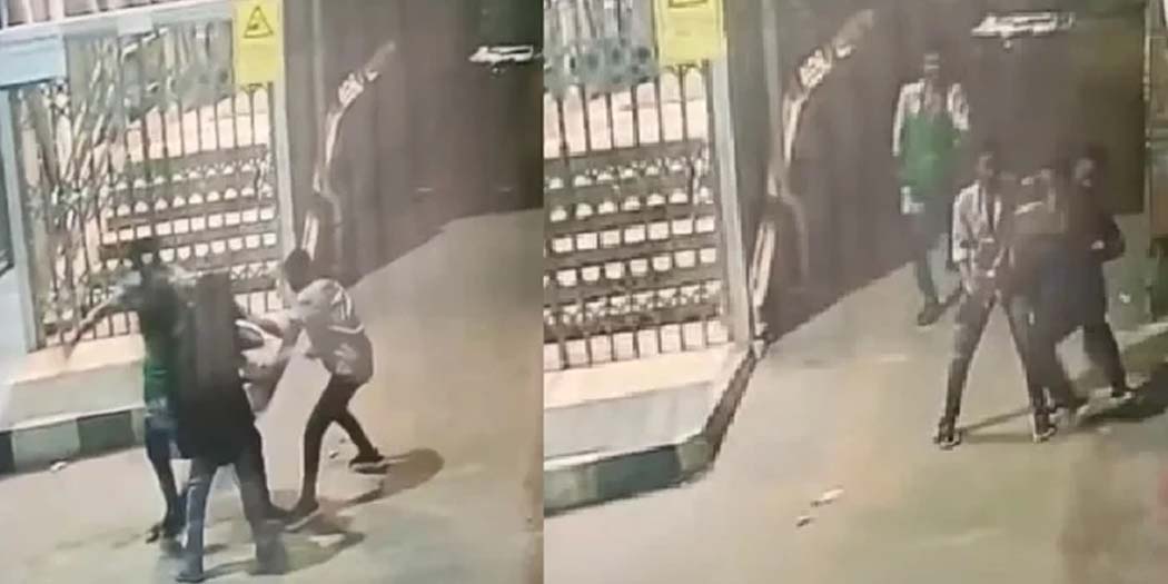 মেট্রো স্টেশনের নিচে ছিনতাইয়ের শিকার যুবক, ভিডিও ভাইরাল