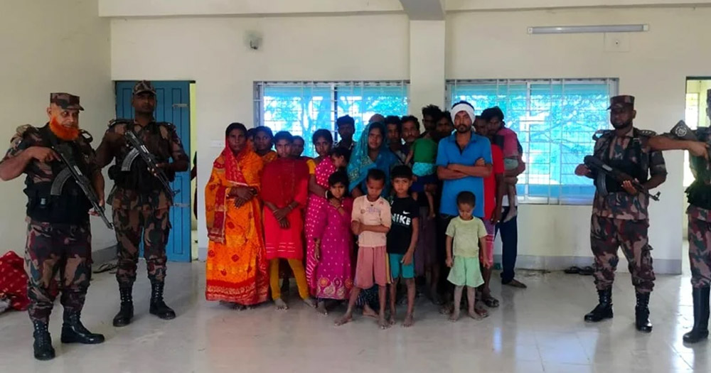 সিলেট ও সুনামগঞ্জ সীমান্ত দিয়ে ৭০ জনকে ‘পুশইন’ বিএসএফের