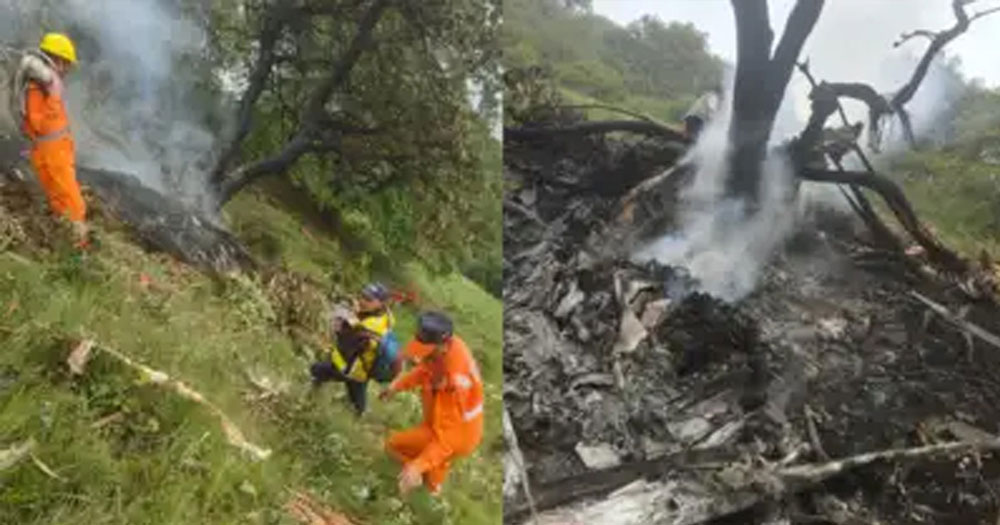 ভারতের হেলিকপ্টার বিধ্বস্ত হয়ে ৭ আরোহী নিহত