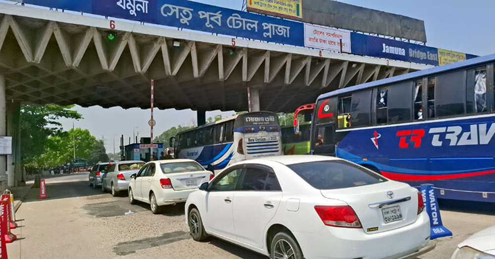 যমুনা সেতুতে ২৪ ঘণ্টায় ৩ কোটি ২৮ লাখ টাকা টোল আদায়
