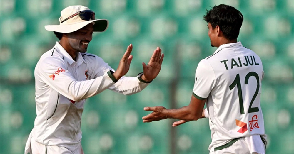 লঙ্কান শিবিরে প্রথম আঘাত তাইজুলের