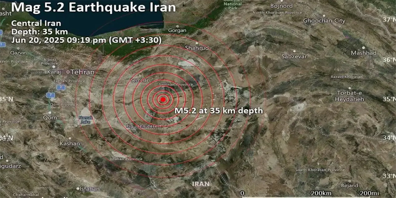 ইসরায়েলের সঙ্গে যুদ্ধের মধ্যে ইরানে ৫.১ মাত্রার ভূমিকম্প