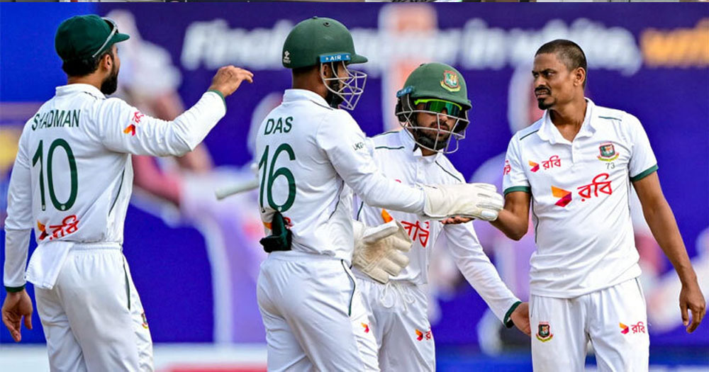রিভিউয়ে বাজিমাত, লাঞ্চের পরই জুটি ভাঙলেন তাইজুল