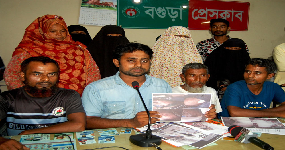 বগুড়ার এখলাস বাহিনী অপকর্ম ঢাকতে অপতৎপরতা চালাচ্ছে