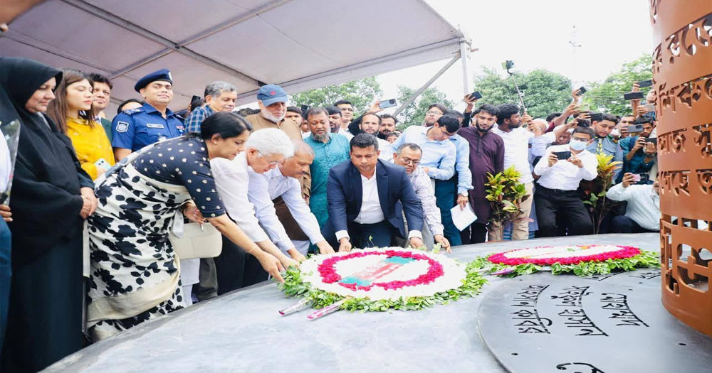 নারায়ণগঞ্জে দেশের প্রথম ‘জুলাই শহীদ স্মৃতিস্তম্ভ’ উদ্বোধন
