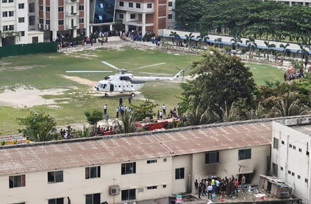 দুর্ঘটনার সময় ছিলো ১ থেকে দেড় শ শিক্ষার্থী, বাকিরা ক্লাস শেষে বেড়িয়ে গিয়েছিলো