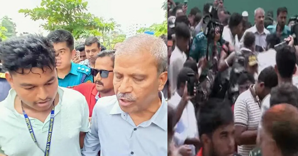 শিক্ষার্থীদের তোপের মুখে আইন উপদেষ্টা
