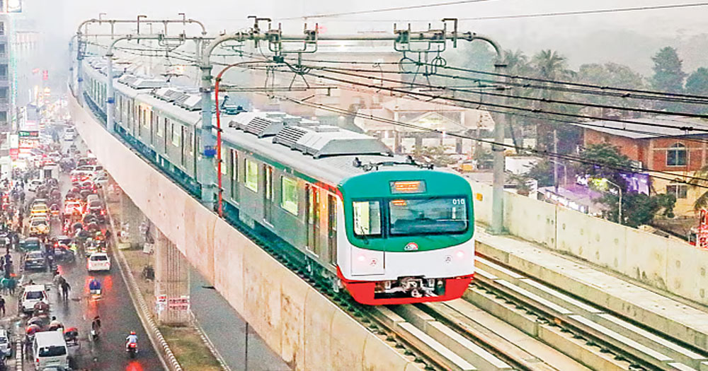 মেট্রোরেলের আয়ে ঋণের কিস্তির টাকা উঠছে না