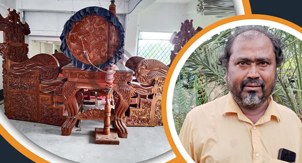 তারেক রহমানের জন্য ৩০ লাখ টাকার চেয়ার বানিয়ে অপেক্ষায় কৃষক