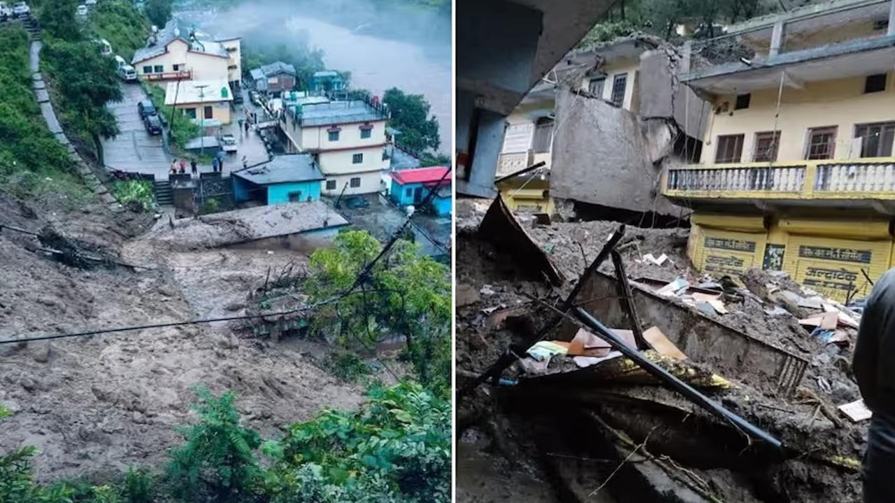 ভারতে মেঘভাঙা বৃষ্টিতে ধসে গেল ঘরবাড়ি-রাস্তাঘাট