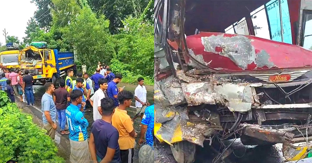 রাজবাড়ীতে বাস-ট্রাকের মুখোমুখি সংঘর্ষ