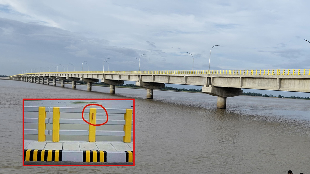 মওলানা ভাসানী সেতুতে ফের চুরি, এবার উধাও রিফ্লেক্টর লাইট