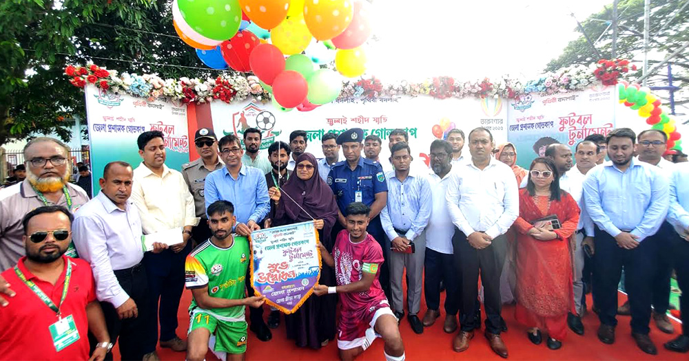 বগুড়ায় জুলাই শহীদ স্মৃতি জেলা প্রশাসক গোল্ডকাপ ফুটবল টুর্নামেন্ট  উদ্বোধন