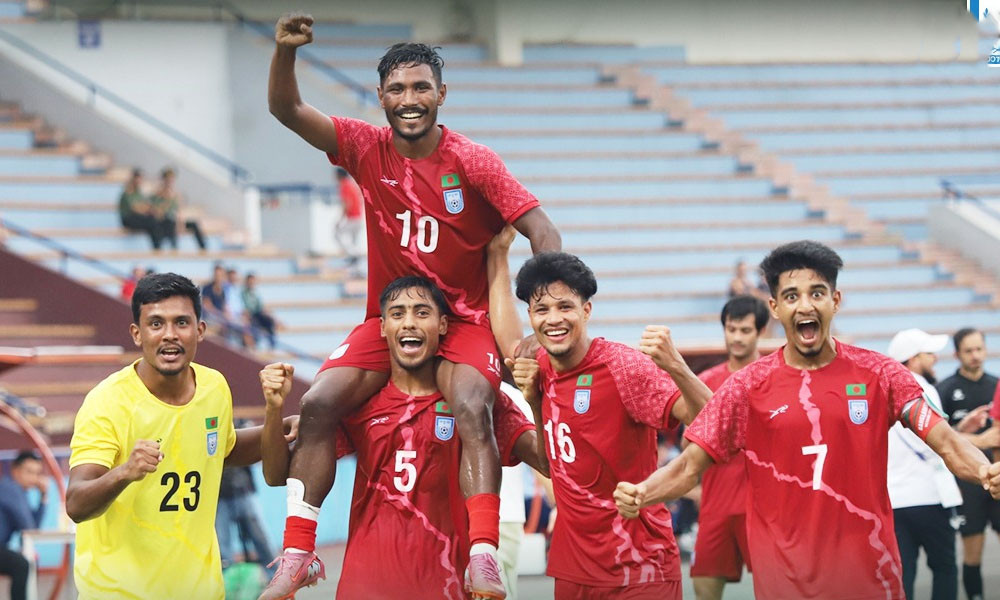 ৫ বছরের জয় খরা কাটাল বাংলাদেশ, উড়িয়ে দিল সিঙ্গাপুরকে