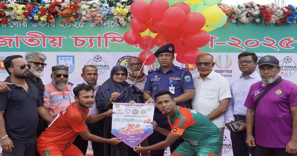 জাতীয় ফুটবল চ্যাম্পিয়নশিপে রাজশাহীকে হারিয়ে দ্বিতীয় রাউন্ডে বগুড়া