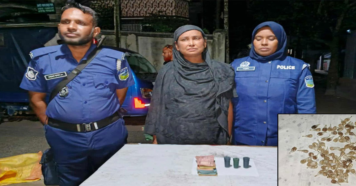 শেরপুরে যৌথ বাহিনীর অভিযানে হেরোইনসহ নারী গ্রেপ্তার