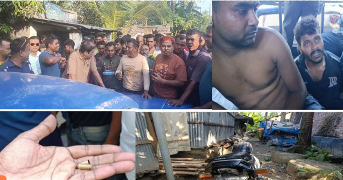 যশোরের শার্শায় গুলি ছুঁড়ে পালানোর সময় জনতার হাতে দুই সন্ত্রাসী আটক