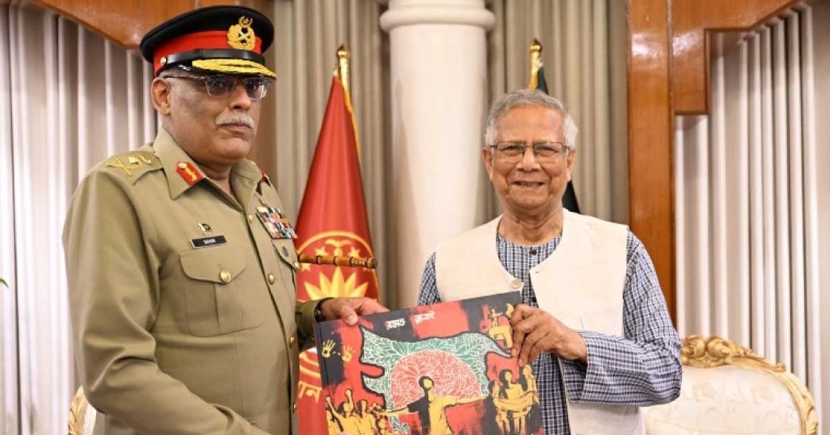প্রধান উপদেষ্টার সঙ্গে পাকিস্তানের যৌথ বাহিনী প্রধানের সাক্ষাৎ