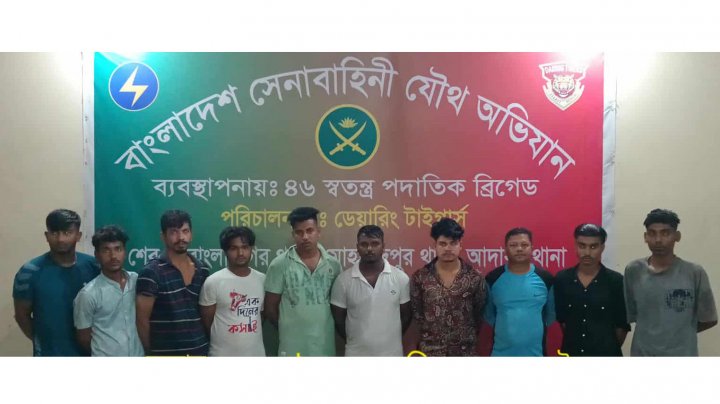 সেনা অভিযানে কিশোর গ্যাং পাটালি গ্রুপের ১০ সদস্য আটক