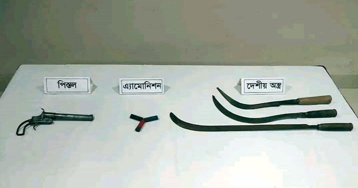 গাংনীতে সেনাবাহিনীর অভিযানে অস্ত্র ও গুলি উদ্ধার