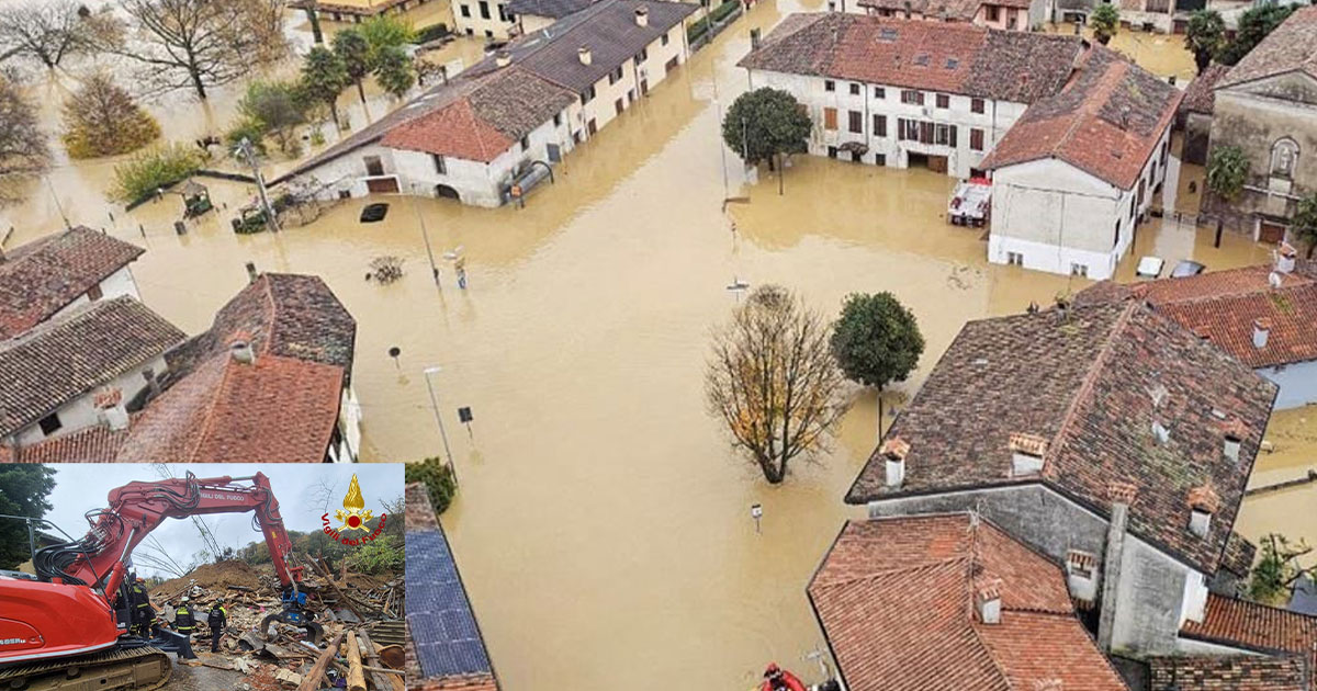 ইতালিতে ভয়াবহ বন্যা: ২ জনের মৃত্যু, ৩০০ মানুষ স্থানান্তরিত