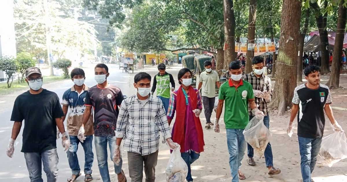 রাবিতে গ্রীন ভয়েসের পরিচ্ছন্নতা অভিযান অনুষ্ঠিত