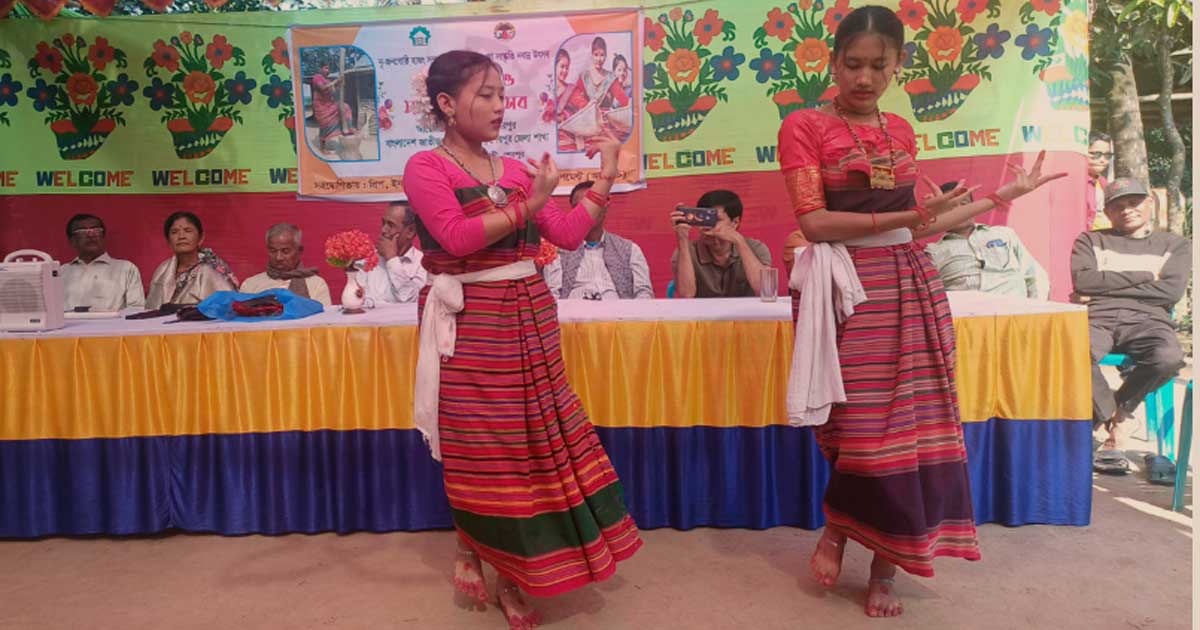 শেরপুরে হাজং জনগোষ্ঠির ‘নয়া খাওয়া’ উৎসব উদযাপিত