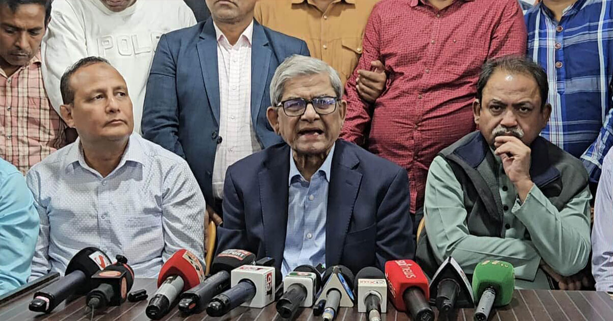 বাউলদের উপর ন্যাক্কারজনক হামলার তীব্র নিন্দা জানাই : মির্জা ফখরুল