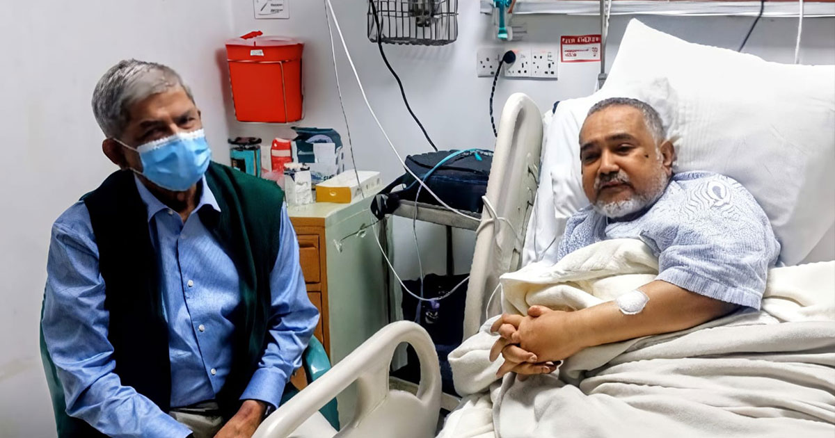 জামায়াত নেতা তাহেরকে দেখতে হাসপাতালে মির্জা ফখরুল