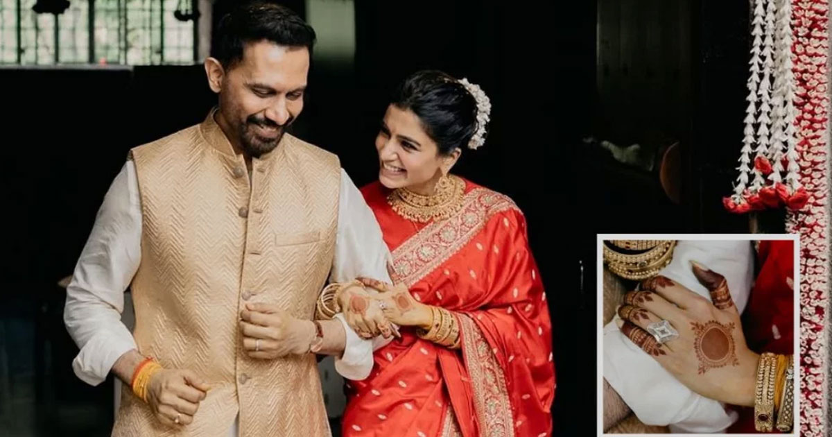 আলোচনায় সামান্থার দেড় কোটি রুপির বিয়ের আংটি