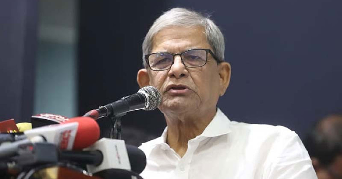 ধর্মের নামে সমাজে বিভাজনের চেষ্টা করা হচ্ছে : মির্জা ফখরুল