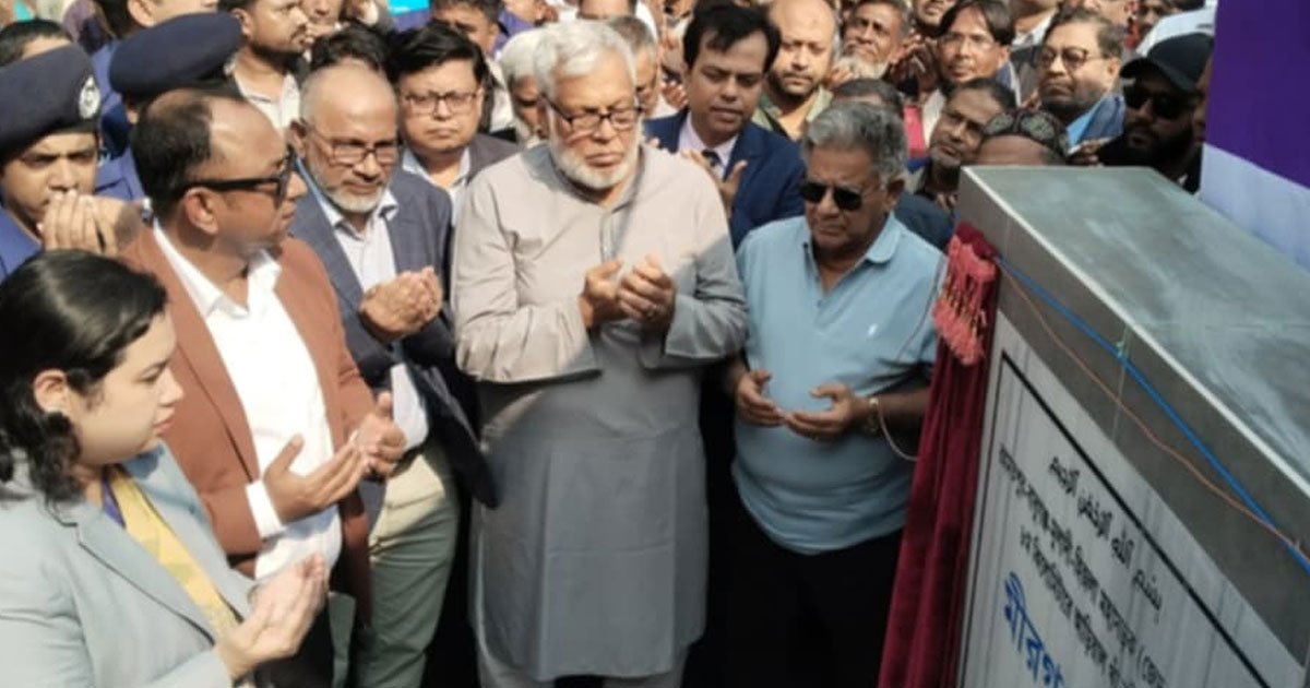 মীরগঞ্জ সেতুর ভিত্তিপ্রস্তর স্থাপন করলেন দুই উপদেষ্টা