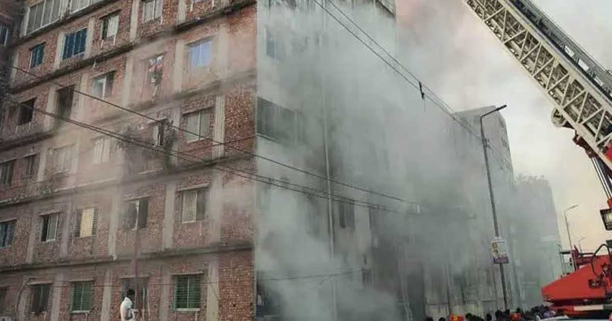 কেরানীগঞ্জের জমেলা টাওয়ারে ভয়াবহ আগুন, নিয়ন্ত্রণে ১৪ ইউনিট