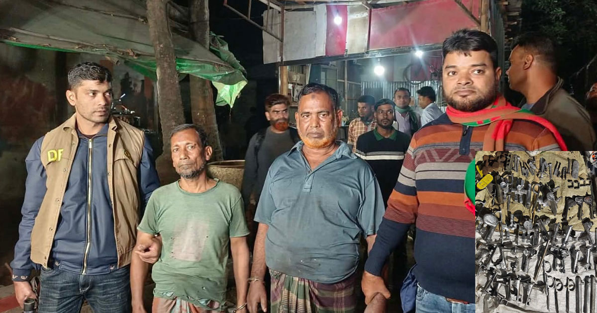 খুলনায় অবৈধ অস্ত্র কারখানার সন্ধান