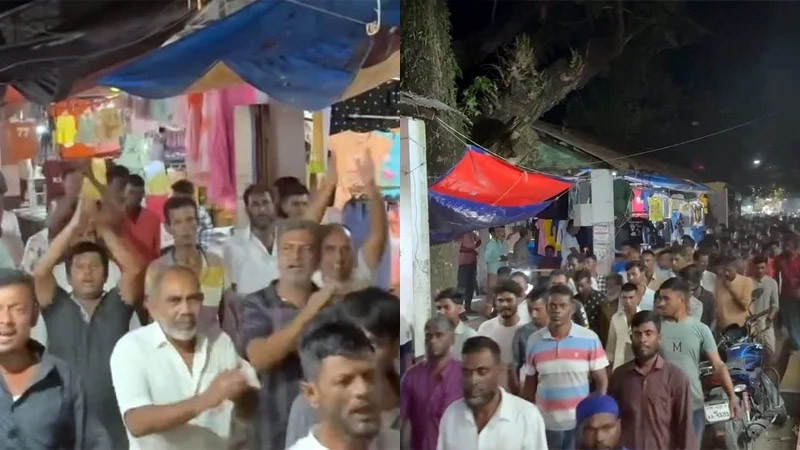 আবদুল হামিদের দেশত্যাগ: নিজ এলাকা কিশোরগঞ্জের মিঠামইনে বিক্ষোভ