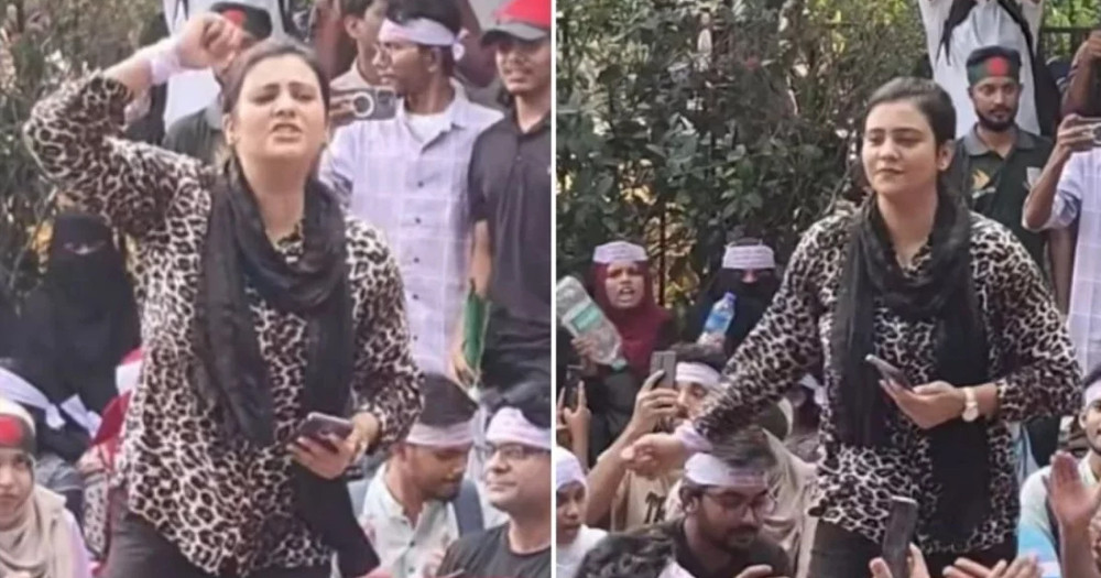জগন্নাথ বিশ্ববিদ্যালয়ের আন্দোলনে দীপ্তির ‘মুলা না বোতল’ স্লোগান ভাইরাল