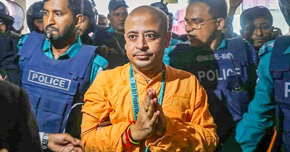 চিন্ময়কে জেল গেটে জিজ্ঞাসাবাদের নির্দেশ