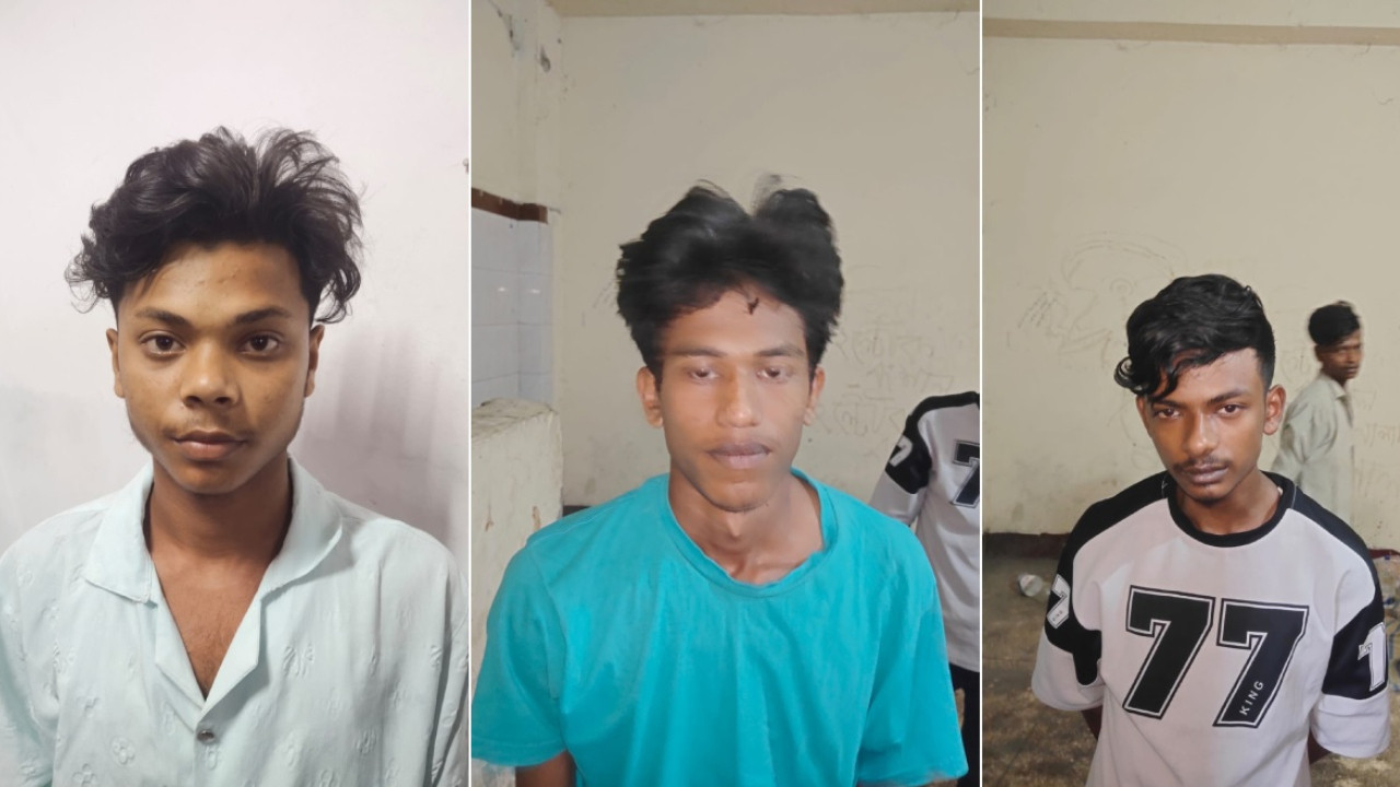 বংশালে বাসে আগুন দেওয়ার ঘটনায় তিনজন গ্রেপ্তার