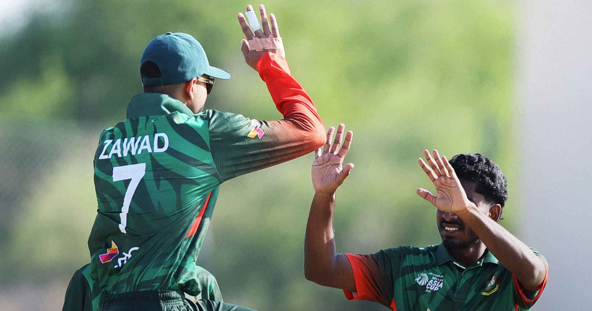 এশিয়া কাপে টানা দ্বিতীয় জয় বাংলাদেশের
