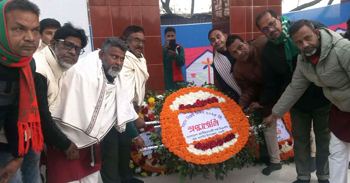 বদলগাছীতে বিএনপির বিজয় দিবস পালন