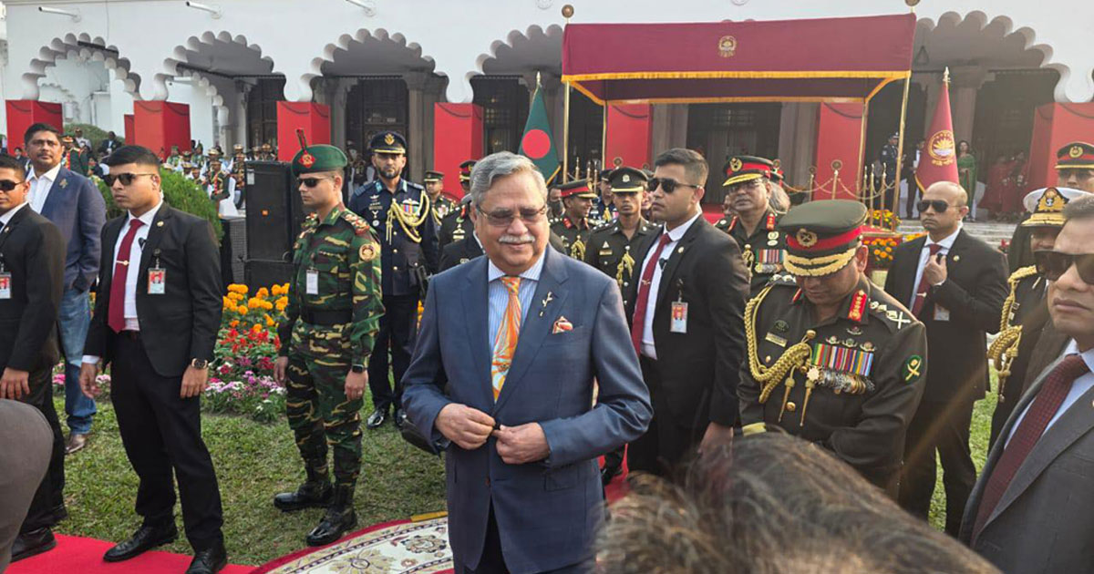 বিজয় দিবসে বঙ্গভবনে রাষ্ট্রপতির সংবর্ধনা