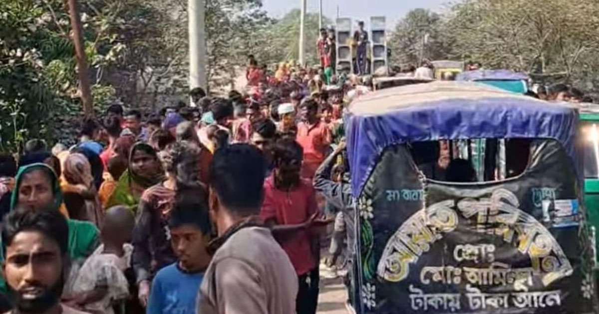 জামালপুরে ট্রাকের ধাক্কায় এক ভটভটি চালক নিহত
