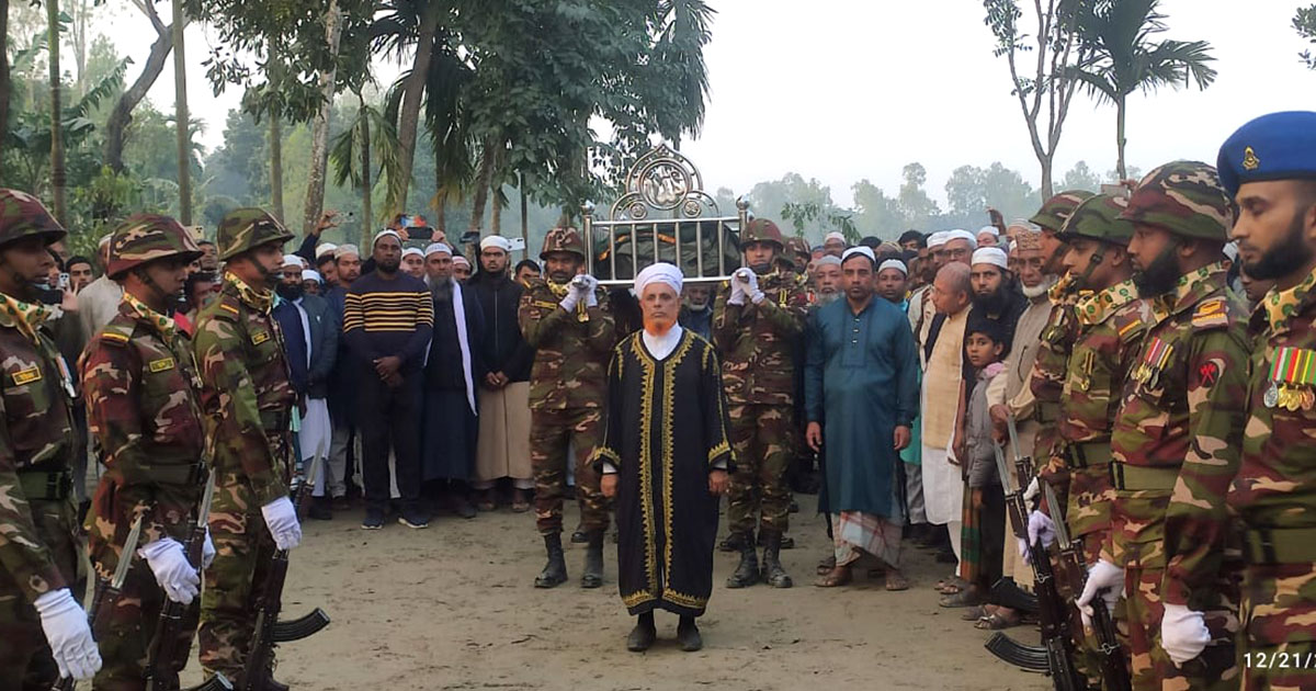 কুড়িগ্রামের দুই সেনা সদস্যের মরদেহ সামরিক মর্যাদায় দাফন