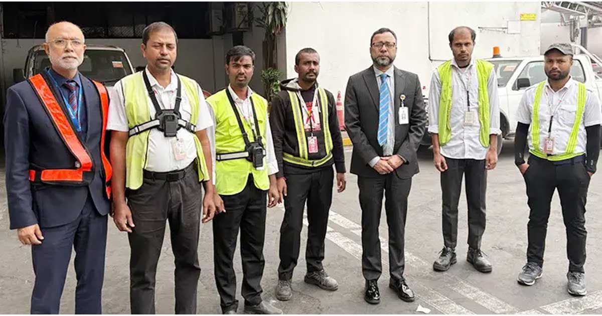 শাহজালালে লাগেজ কাটা বন্ধে বডি ওর্ন ক্যামেরা কার্যক্রমের উদ্বোধন