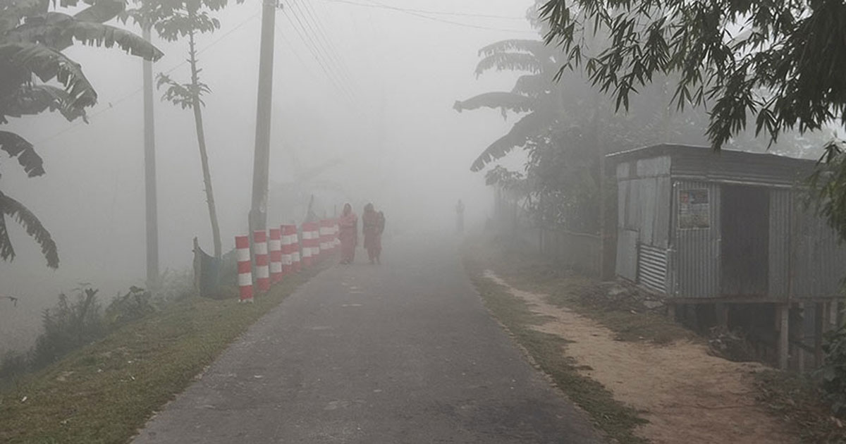 ঘন কুয়াশা ও হিমেল বাতাসে বিপর্যস্ত কুড়িগ্রাম, থমকে গেছে স্বাভাবিক জীবন