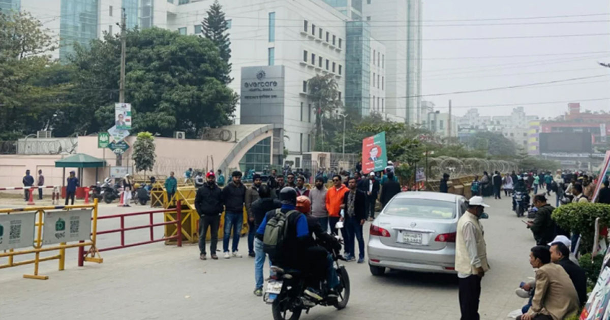 এভারকেয়ার হাসপাতাল এলাকায় নিরাপত্তা জোরদার