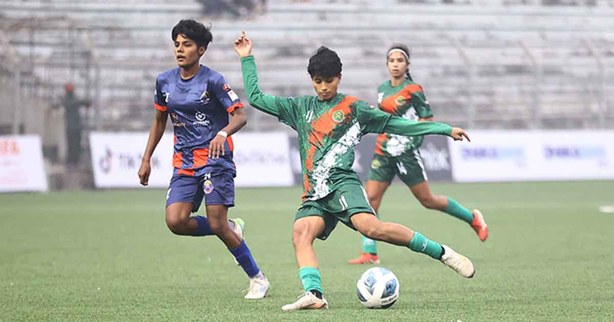 নারী ফুটবল লিগে জয় দিয়ে শুরু সেনাবাহিনীর