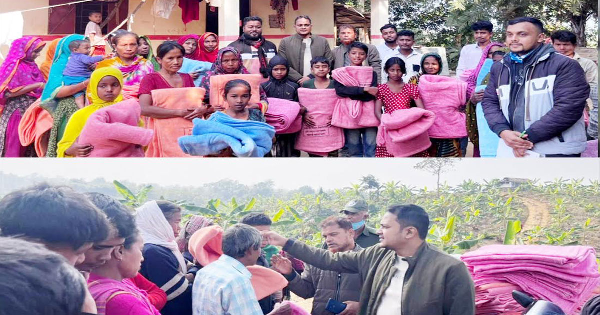 লক্ষ্মীছড়ি প্রশাসনের উদ্যোগে অসহায় ও দুস্থদের মাঝে শীতবস্ত্র বিতরণ
