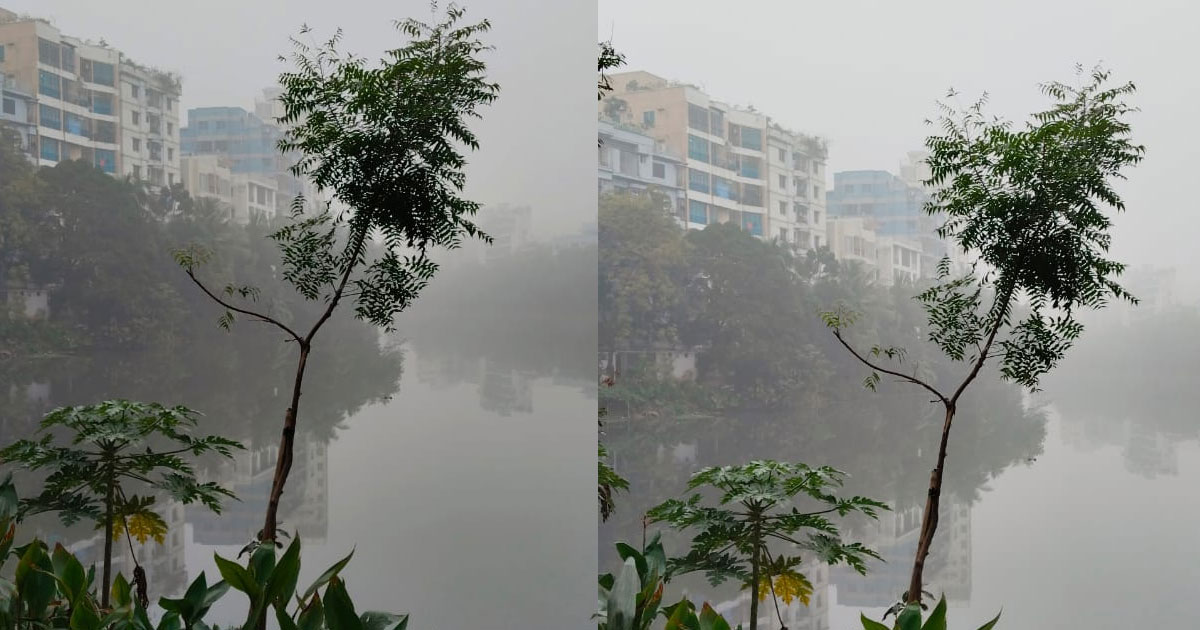 ঢাকা জুড়ে কুয়াশার দাপট, বেলা বাড়লেও সূর্যের দেখা নেই